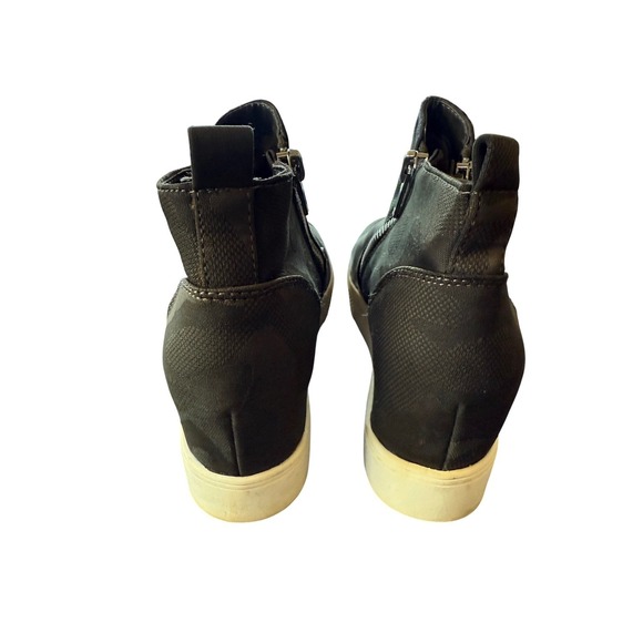 Steve Madden‎ Wedge Hidden Heel Camo Print Side Zip Fashion Sneakers 7M - Picture 5 of 11